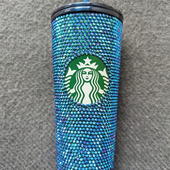 Starbucks Other - Starbucks Asia blue rhinestone cold cup BNWT